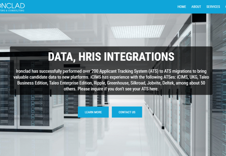 IroncladCC (Ironclad Computing & Consulting) is an IT consulting firm based in Texas, specializing in robust technology solutions such as ATS data migrations, HR information systems integration, and cybersecurity audits.